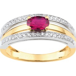 bague or bicolore rubis bague or bicolore rubis