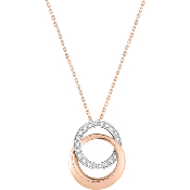 Collier Or Rose et Diamants