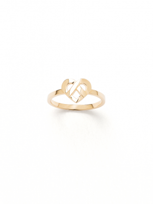 Bague Coeur entrelacé Tout Or POIRAY