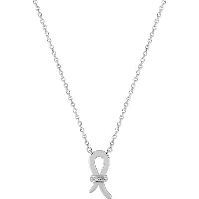 Collier Diamants et Or Blanc