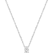 Collier Diamant et Or Blanc