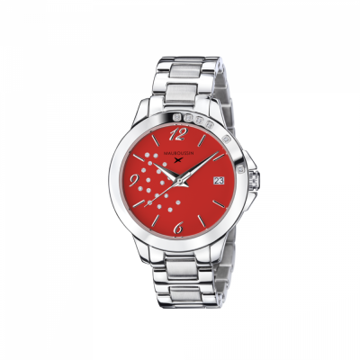 Montre femme "So Urgent" rouge MAUBOUSSIN