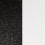 Cuir Noir/Blanc Bracelet Les Georgettes 