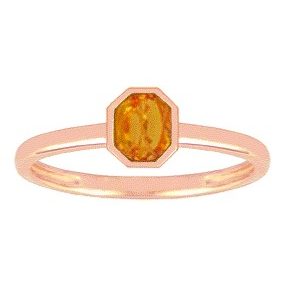 Bague Saphir Orange