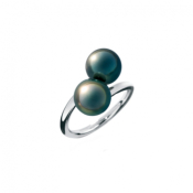 Bague Argent et perle Tahiti Iza-B