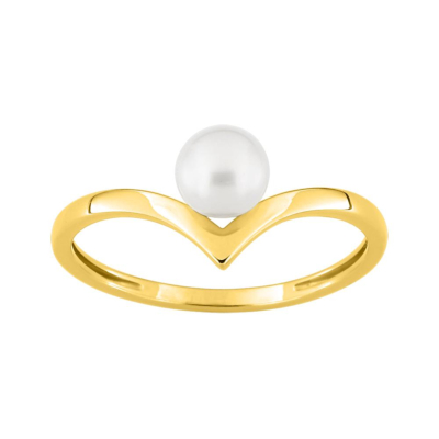 Bague Or Jaune & Perle de Culture