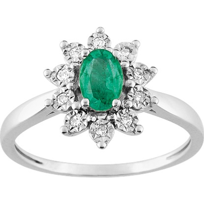 Bague emeraude et diamant deals