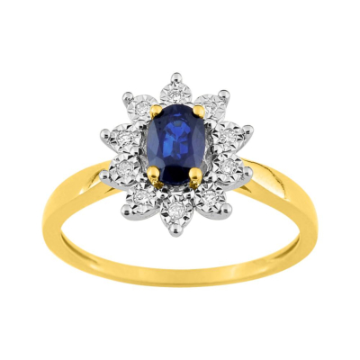 Bague Saphir et Diamants