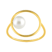 Bague Or Jaune & Perle de Culture