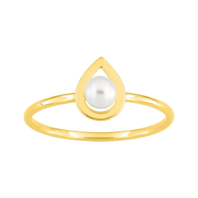 Bague Or Jaune & Perle de Culture