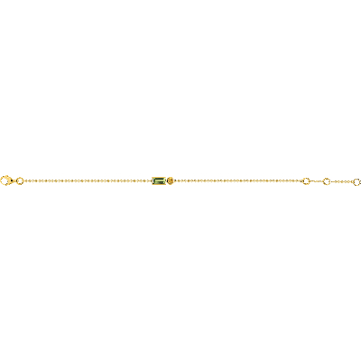 Bracelet  Or jaune, Péridot et Citrine