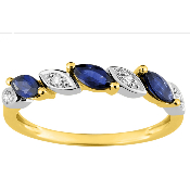 Bague Saphir et Diamants