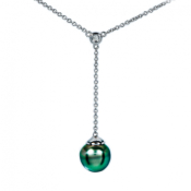 Collier Argent et perle Tahiti "Epure" Iza-B