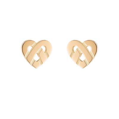 Boucles d'oreilles Cœur Entrelacé POIRAY