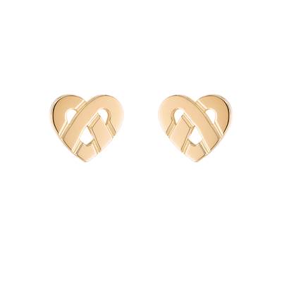 Boucles d'oreilles Cœur Entrelacé POIRAY