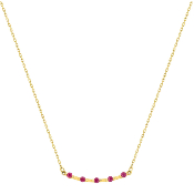 Collier Or 750/1000e et Rubis