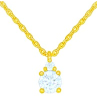 Collier Diamant et Or jaune