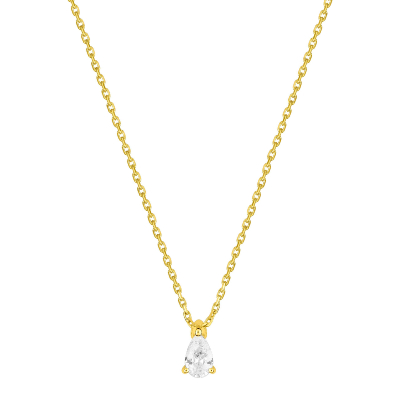 Pendentif Poire Diamants 0.50Ct