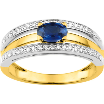 Bague Saphir et Diamants
