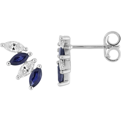 Boucles d'Oreilles Saphirs