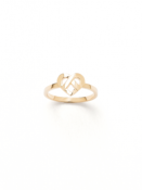 Bague Coeur entrelacé Tout Or POIRAY