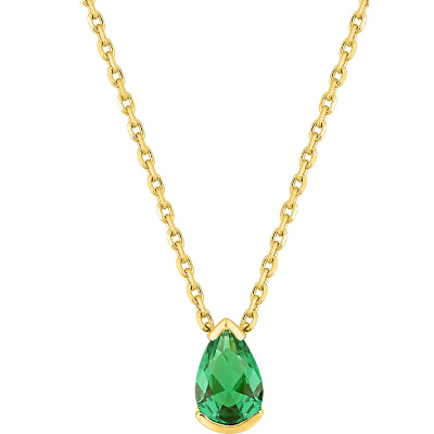 Collier Or 750/1000e et Emeraude
