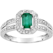 Bague Emeraude et Diamants