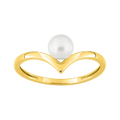 Bague Or Jaune & Perle de Culture
