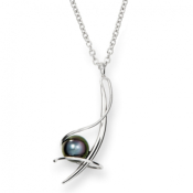 Collier Argent et perle Tahiti "Archipel" Iza-B