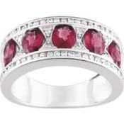 Bague Rubis et Diamants