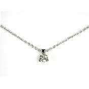 Collier Diamant et Or Blanc