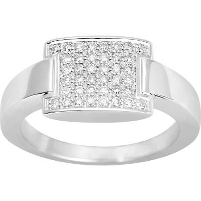 Bague Or Blanc et Diamants