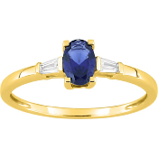 Bague Saphir et Diamants