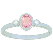 Bague Saphir Rose et Diamants