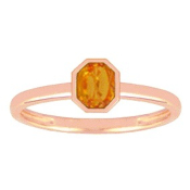 Bague Saphir Orange