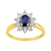 Bague Saphir et Diamants