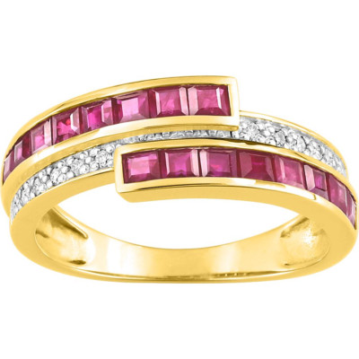 Bague bicolore Rubis et Diamants