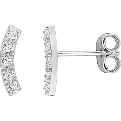 Boucles d'oreilles Or Blanc et Diamant