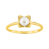 Bague Or Jaune & Perle de Culture