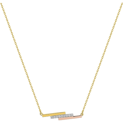 Collier 3 Ors et diamants