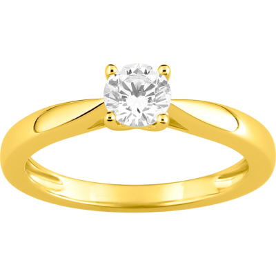 Bague Solitaire Or Jaune et Diamant 0.50 ct