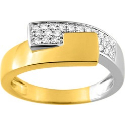 Bague Or Bicolore et Diamants