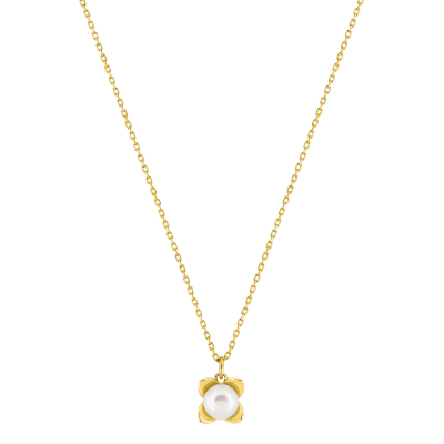 Collier Or 750/1000e et Perle de Culture
