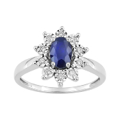 Bague Saphir et Diamants