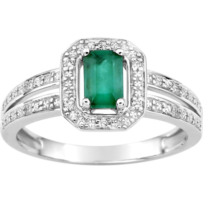 Bague Emeraude et Diamants