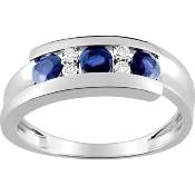 Bague Saphirs et Diamants